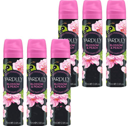 KissICON 6pcs Yardley London Blossom Peach Floral Body