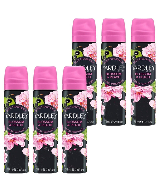 KissICON 6pcs Yardley London Blossom Peach Floral Body