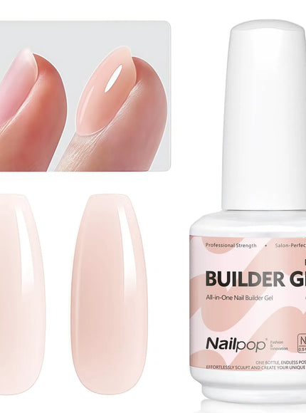 KissICON 7-1 Builder Gel NUDE KissIcon Nailpop Builder Gel Nail Polish 15ml -
