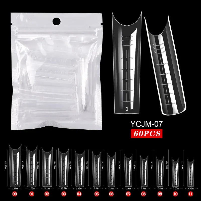 KissICON 7 KissIcon 60Pcs False Nail Tips Acrylic Gel -