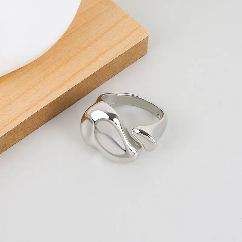 KissICON 7 Kissicon Colorful Drip Glaze Ring – Adjustable Gold