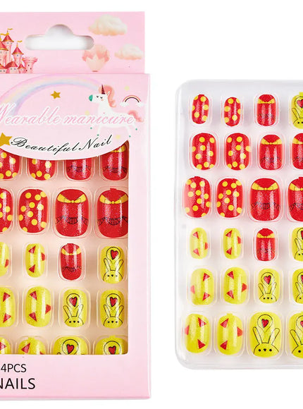 KissICON 7 KissIcon Kids Cartoon Nail Tips - Detachable Press
