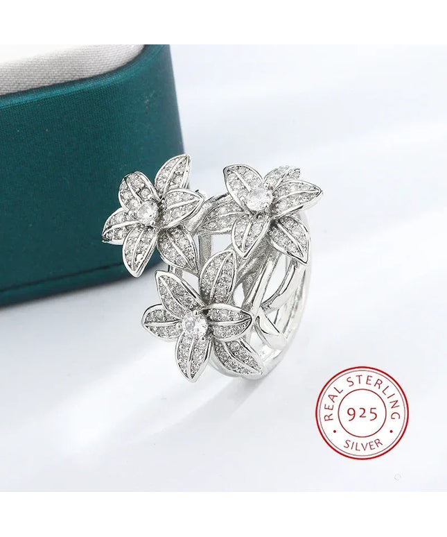KissICON 7 KissIcon Pear Zircon Ring 925 Stamp Sparkling Gift For Women