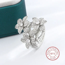 KissICON 7 KissIcon Pear Zircon Ring 925 Stamp Sparkling Gift For Women