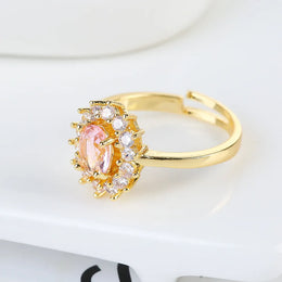 KissICON 7 / resizable Kissicon Lady Blue Crystal Bridal Ring –
