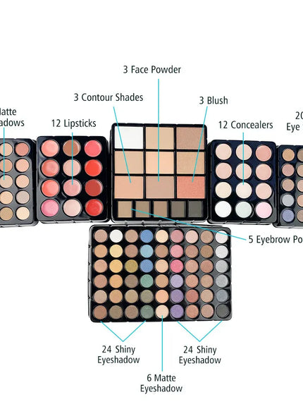 KissICON 7002-006n / CHINA KissIcon 127pcs Makeup Kit All-In-One Gift Box -