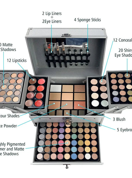 KissICON 7002-006n / CHINA KissIcon 127pcs Makeup Kit All-In-One Gift Box -