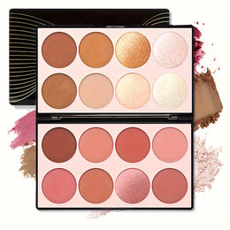 KissICON 7002-010M 16color Matte Bronzer Blush Palette Natural