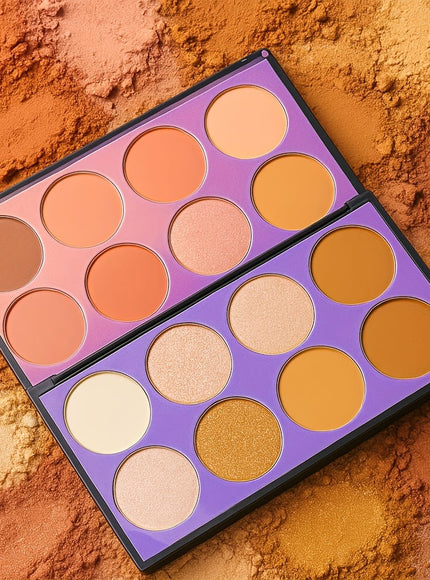 KissICON 7002-010M 16color Matte Bronzer Blush Palette Natural