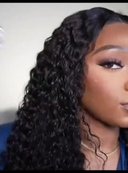 KissICON KissIcon Deep Wave Hair Bundles 4x4 Closure -