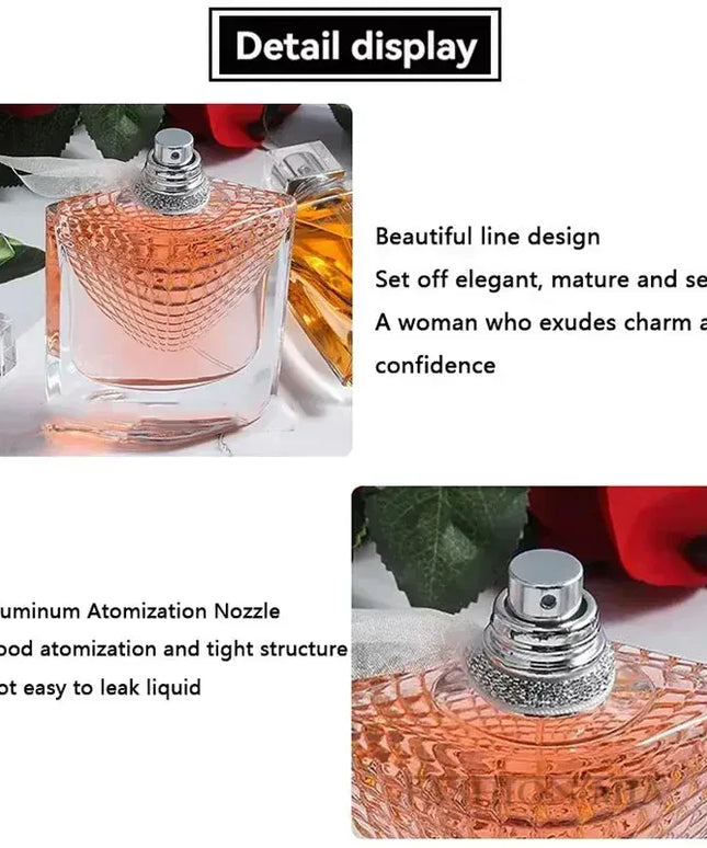 KissICON 75ml KissIcon Womens Perfume 75ml Rose Long Lasting Scent