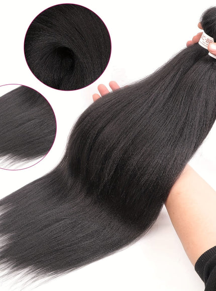 KissIcon Pre Stretched Hair 26 Black Yaki -