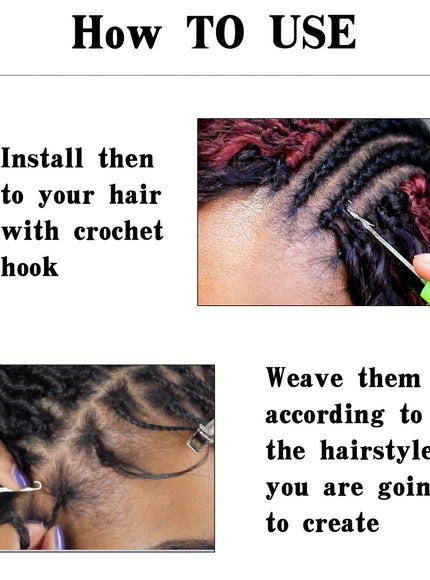KissIcon 48 Strands Pre-Looped Faux Locs - Natural