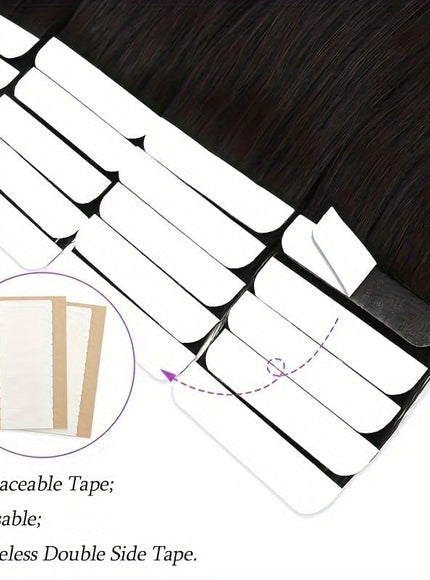 KissIcon Tape-In Straight Hair Extensions 16-26 - Weft