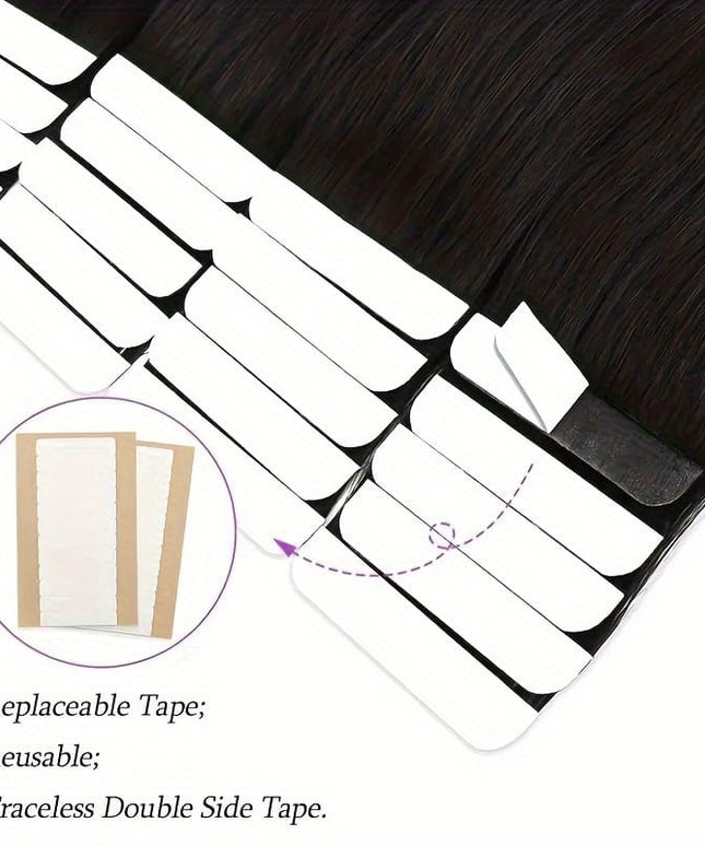 KissIcon Tape-In Straight Hair Extensions 16-26 - Weft