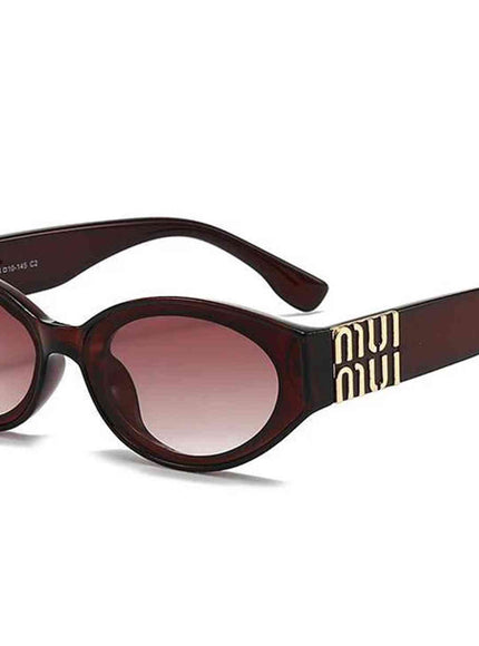 Luxury MUI Glasses Stylish Fashion Designer Women Men Sunglasses Cute Oval Trending Shades Unisex Glamour Eyewear UV400