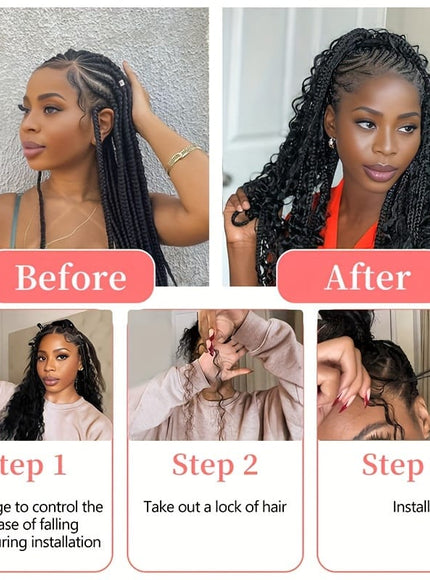 KissIcon Deep Wave Bulk Hair 50g Braiding Extensions