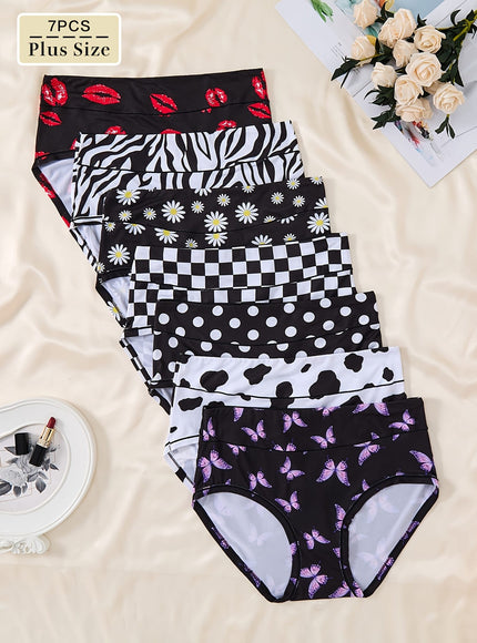 KissICON 7pack Curve Midrise Cotton Briefs