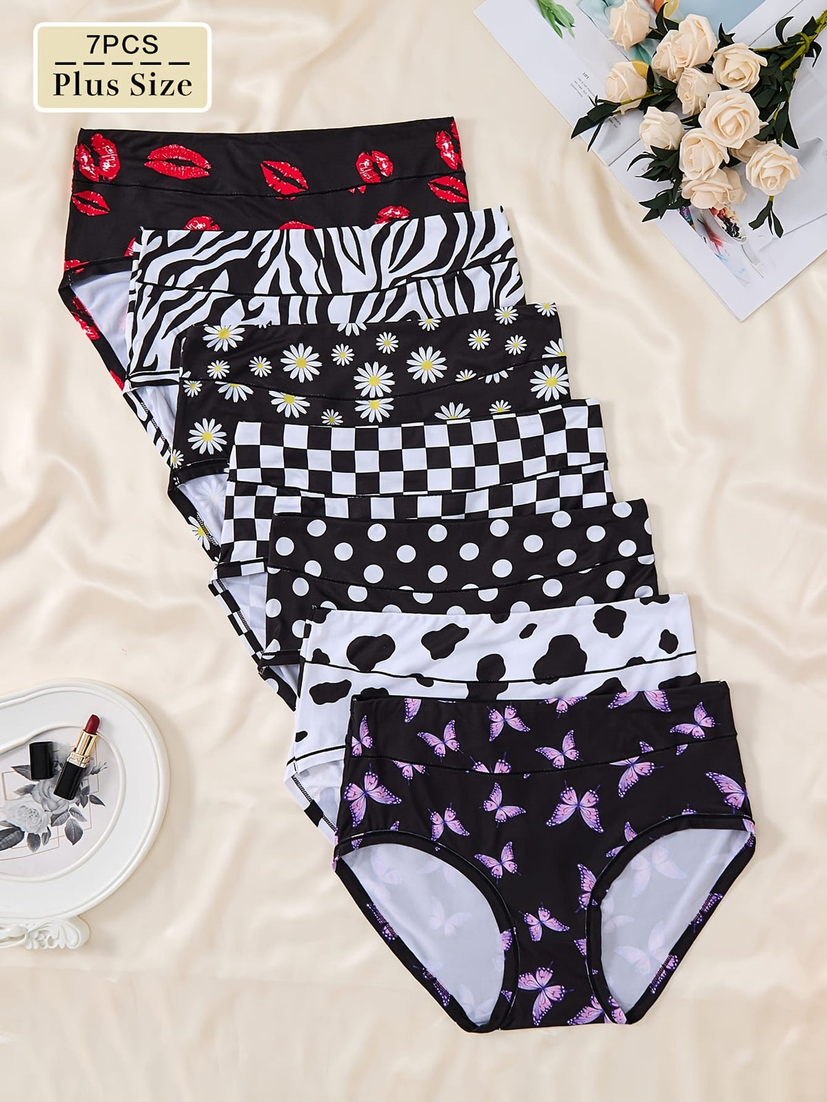 KissICON 7pack Curve Midrise Cotton Briefs