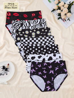 KissICON 7pack Curve Midrise Cotton Briefs