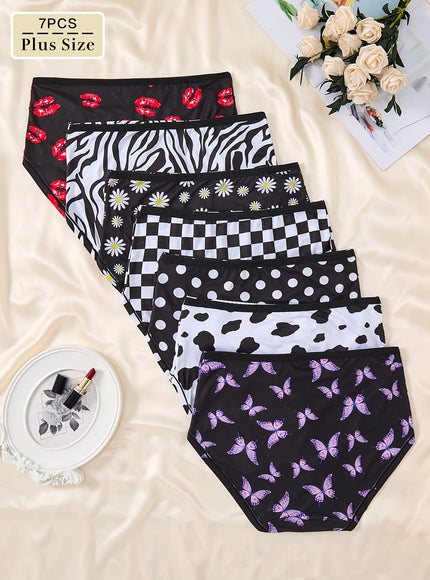KissICON 7pack Curve Midrise Cotton Briefs