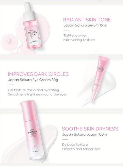 KissICON 7pcs/set [KissIcon] Sakura Gift Set - Moisturizing Hydration
