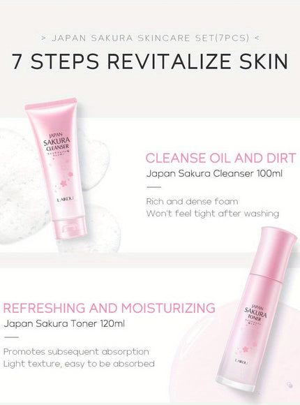 KissICON 7pcs/set [KissIcon] Sakura Gift Set - Moisturizing Hydration