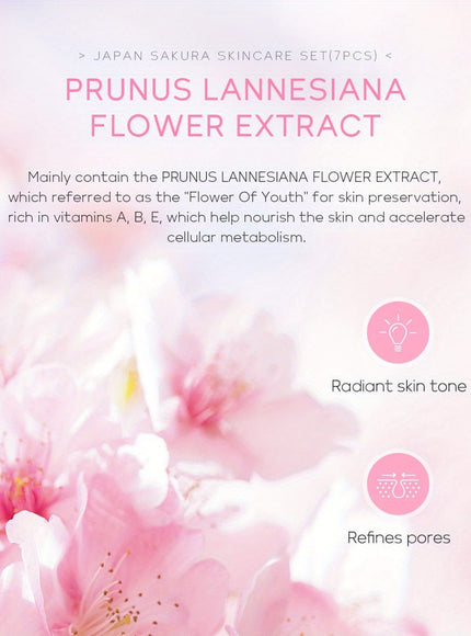 KissICON 7pcs/set [KissIcon] Sakura Gift Set - Moisturizing Hydration