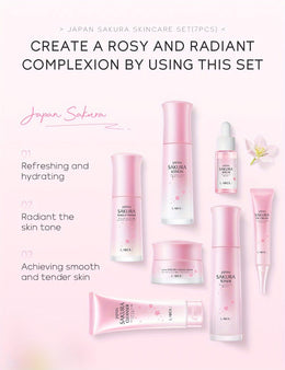 KissICON 7pcs/set [KissIcon] Sakura Gift Set - Moisturizing Hydration