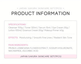 KissICON 7pcs/set [KissIcon] Sakura Gift Set - Moisturizing Hydration