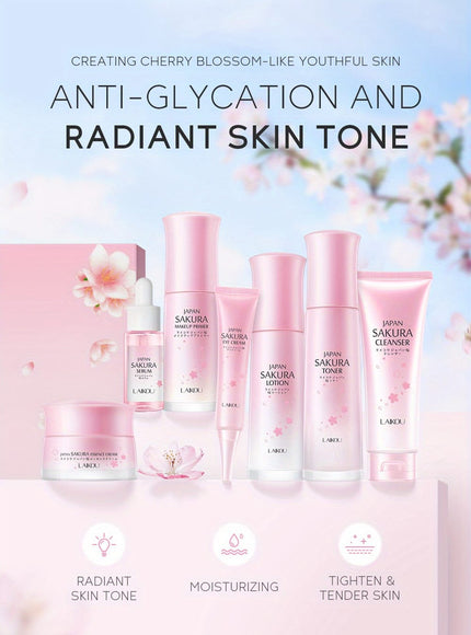 KissICON 7pcs/set [KissIcon] Sakura Gift Set - Moisturizing Hydration