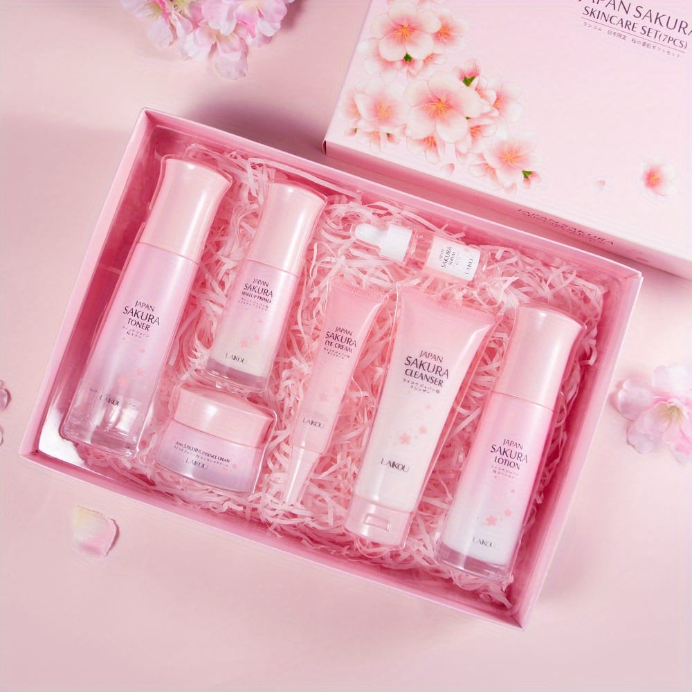 KissICON 7pcs/set [KissIcon] Sakura Gift Set - Moisturizing Hydration
