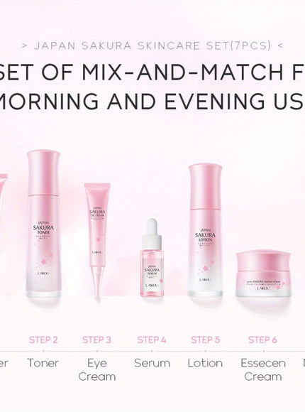 KissICON 7pcs/set [KissIcon] Sakura Gift Set - Moisturizing Hydration