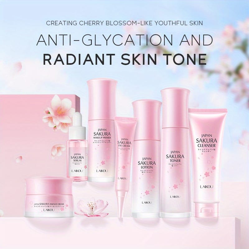 KissICON 7pcs/set [KissIcon] Sakura Gift Set - Moisturizing Hydration