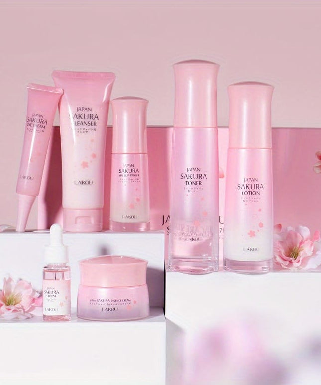 KissICON 7pcs/set [KissIcon] Sakura Gift Set - Moisturizing Hydration
