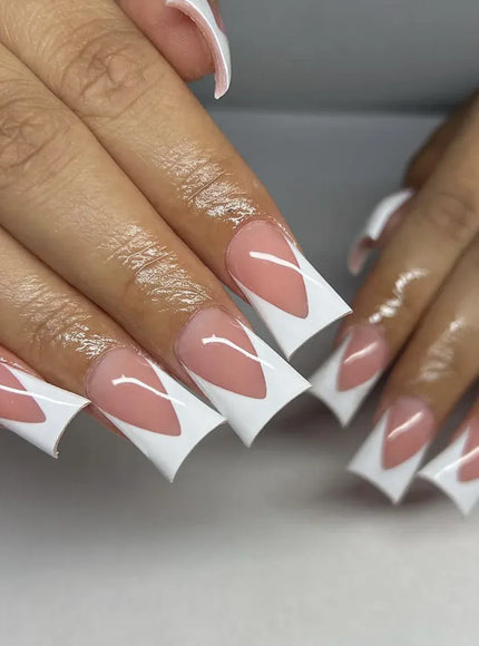 KissICON 8 / CHINA KissIcon Duckbill Pink Leopard Fake Nails Full Cover