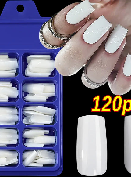 KissICON 8 KissIcon 120Pcs Glossy Black Full Cover Reusable Nails