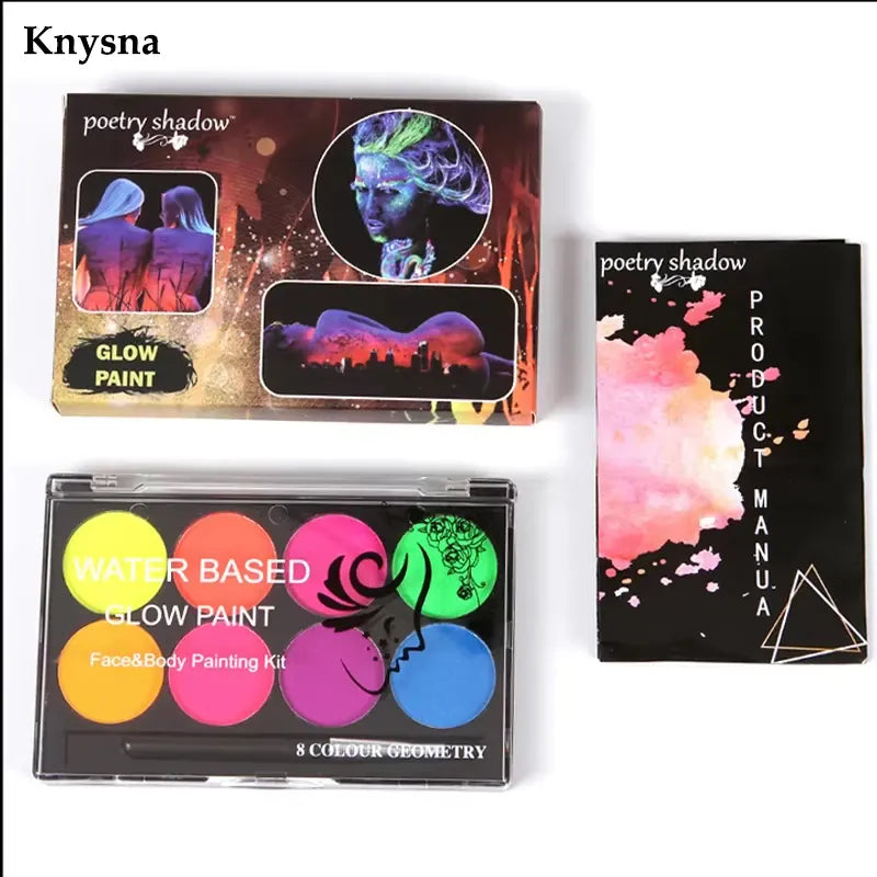 KissICON 8007 Halloween oil painting, body painting, body and face painting, ointment, drama makeup, children's dance, cosplay performance