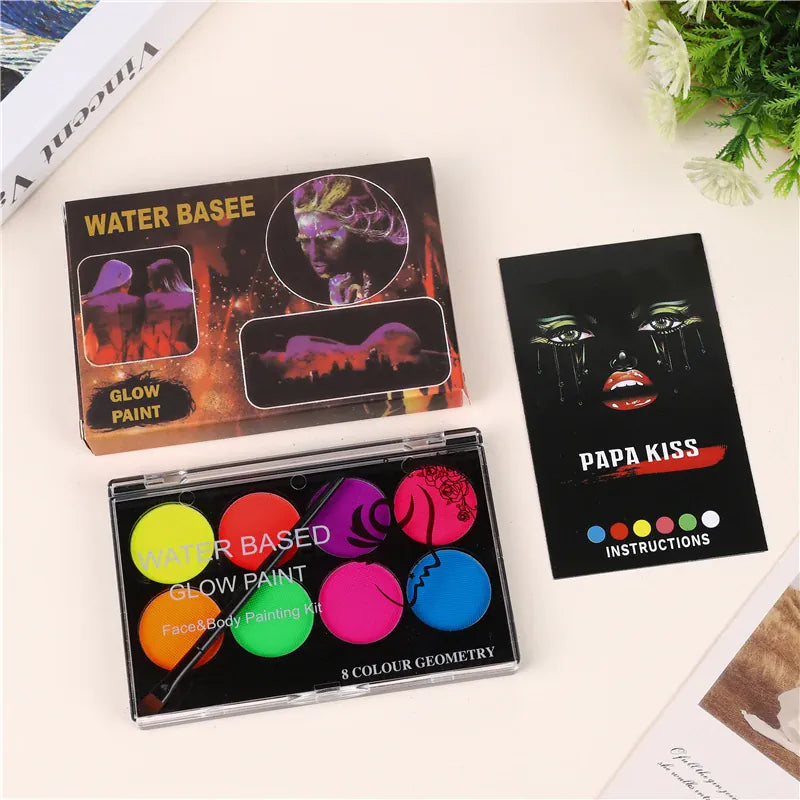 KissICON 8007 Halloween oil painting, body painting, body and face painting, ointment, drama makeup, children's dance, cosplay performance