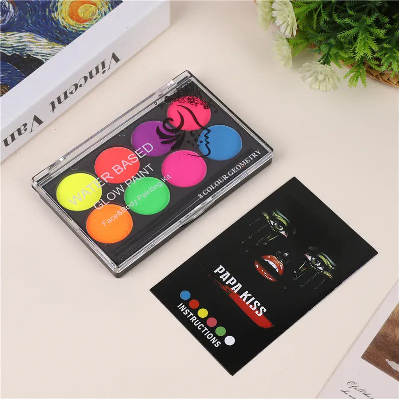 KissICON 8007 Halloween oil painting, body painting, body and face painting, ointment, drama makeup, children's dance, cosplay performance