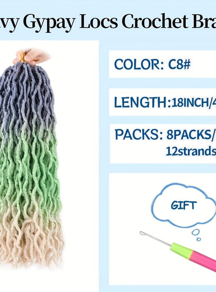 KissIcon 18 Inch Brown Goddess Faux Locs -
