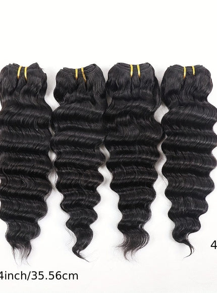 KissIcon Deep Wave Bundles 4Pcs Brazilian Hair -