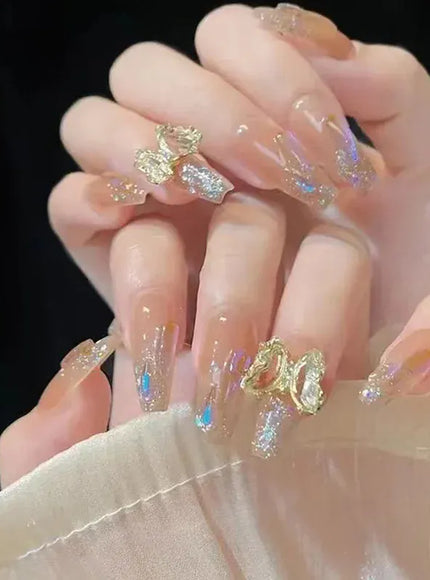 KissICON 84 KissIcon Press On Nails 24Pcs Gel Butterfly -