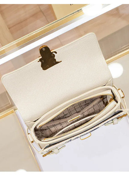 KissICON 8545 white / 21.5-7.5-14cm Women's Handbag – High-end Texture Designer