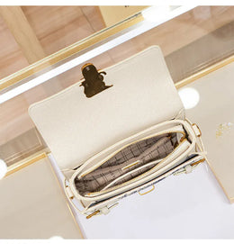 KissICON 8545 white / 21.5-7.5-14cm Women's Handbag – High-end Texture Designer