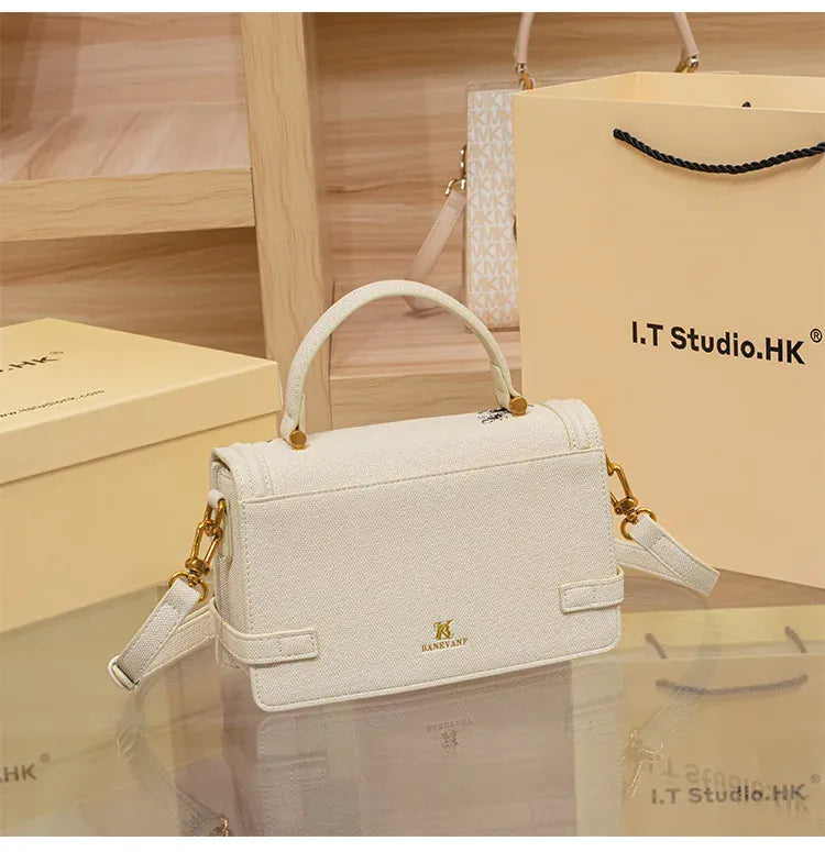KissICON 8545 white / 21.5-7.5-14cm Women's Handbag – High-end Texture Designer