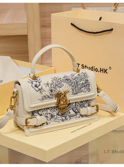 KissICON 8545 white / 21.5-7.5-14cm Women's Handbag – High-end Texture Designer