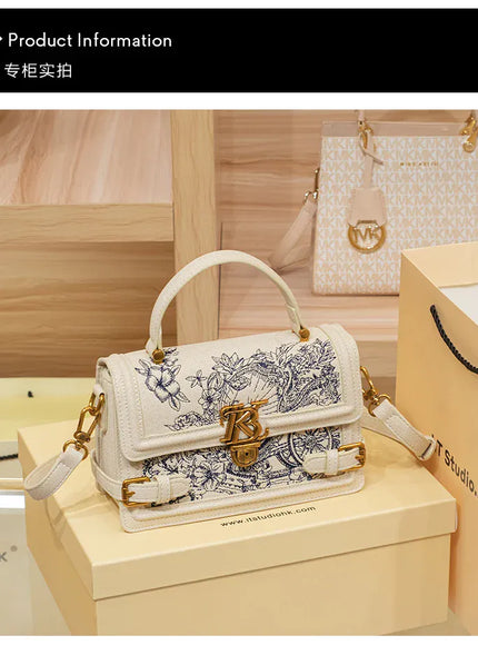 KissICON 8545 white / 21.5-7.5-14cm Women's Handbag – High-end Texture Designer