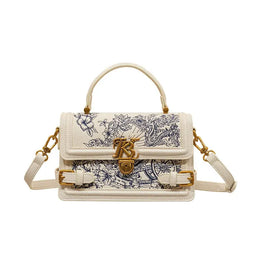 KissICON 8545 white / 21.5-7.5-14cm Women's Handbag – High-end Texture Designer