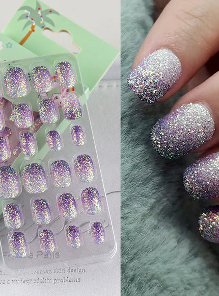 KissICON 865 Kiss Icon Kids Press On Nails Preglue Glitter